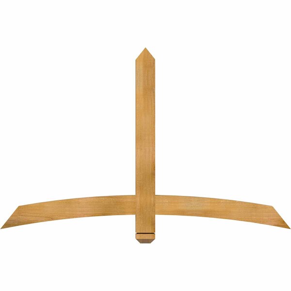 Ekena Millwork Bellingham Rough Sawn Timber Gable Bracket, Western Red Cedar, 60"W x 38"H x 2"D x 4"F, 15/12 Pitch GBW060X38X0204BEL00RWR - main